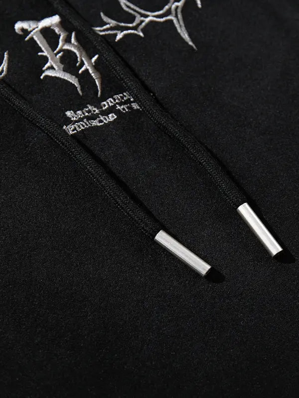 Hoodie "Blindaje Bélico" – Midnight Chrome