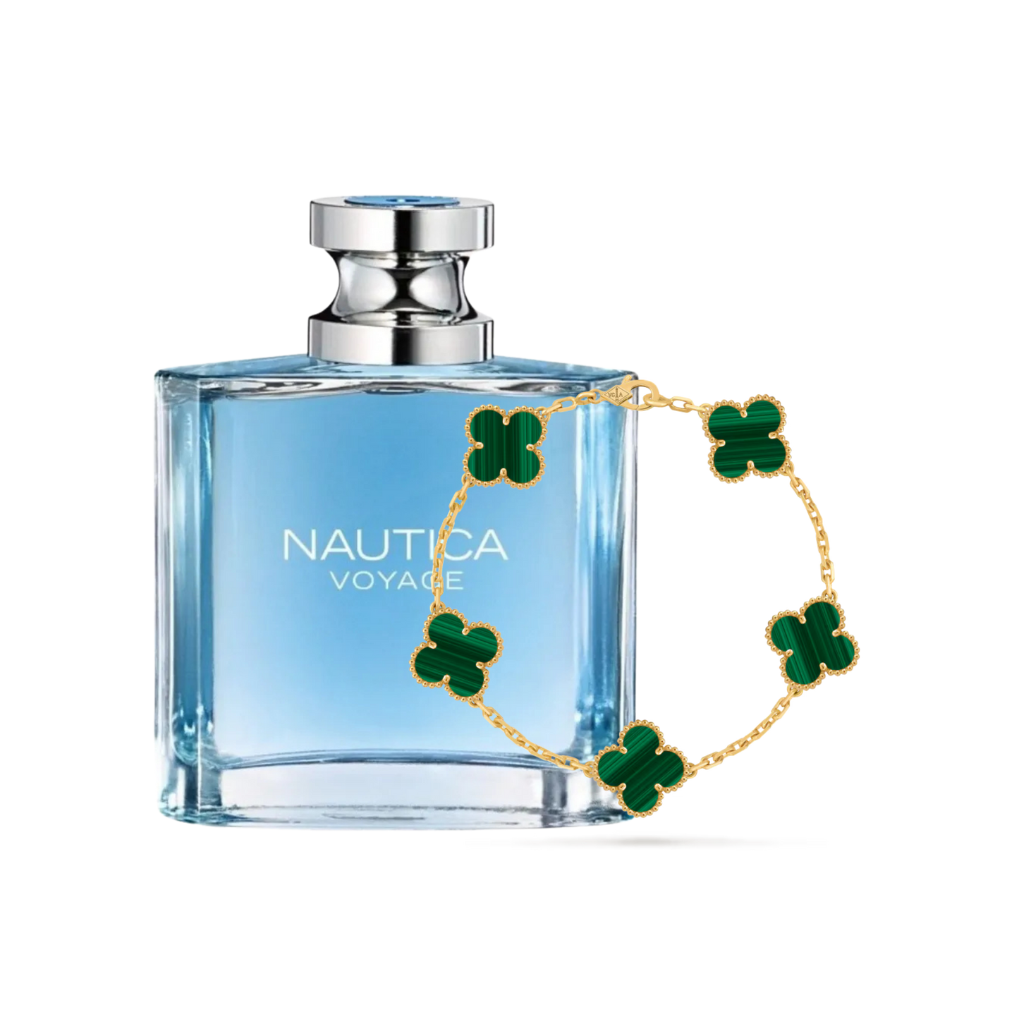 PERFUME NAUTICA VOYAGE + PULSERA VAN CLEEF MALAQUITA