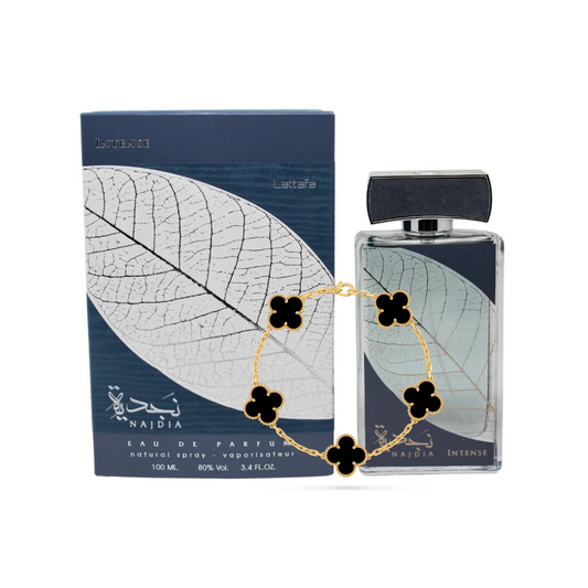 PERFUME NAJDIA INTENSE +  PULSERA VAN CLEEF ÓNICE