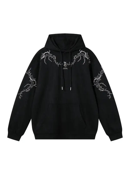 Hoodie "Blindaje Bélico" – Midnight Chrome
