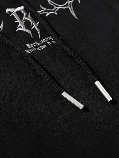 Hoodie "Blindaje Bélico" – Midnight Chrome