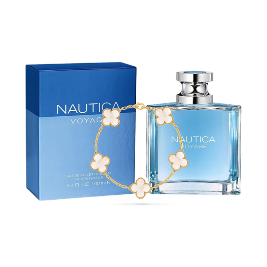 PERFUME NAUTICA VOYAGE + PULSERA VAN CLEEF NÁCAR